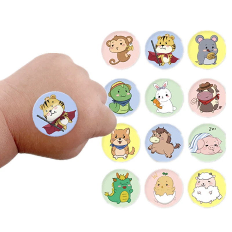 120 ชิ้น/เซ็ตเด็กเด็ก Band Aid Vaccinum Syringe ฉีด Orifice Hole Patch แผลพลาสเตอร์กันน้ํากาวผ้าพันแผล
