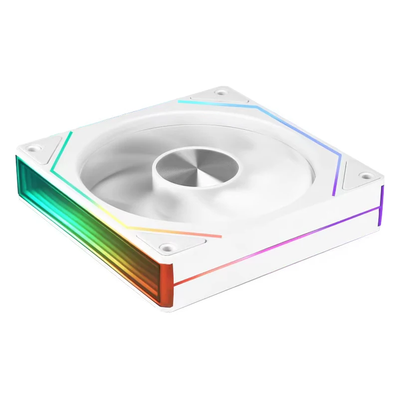 UPSIREN UF-3 Prism 7 PRO Computergehäuse-Lüfter, doppelseitige Vollobjektiv, 12 cm ARGB-Motherboard-Synchronisierung, CD-Musterachse