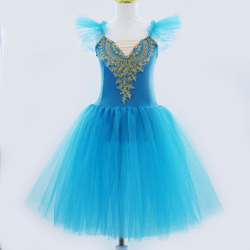 Weiß Ballett Kleid Lange Romantische Ballett Tutu Professionelle Ballett Schwanensee Ballerine Femme Kinder Mädchen Fee Ballett Kostüm