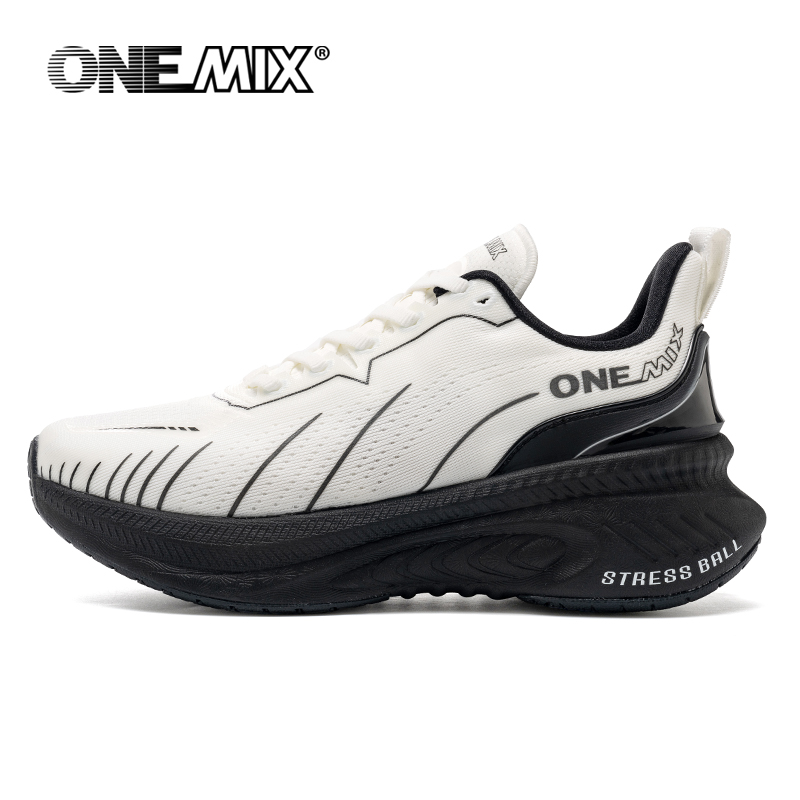 ONEMIX Weiß Straße Laufschuhe für Männer Air Kissen Outdoor Sport Schuhe Männlichen Trainer Sommer Jogging Schuhe Frauen Schuhe