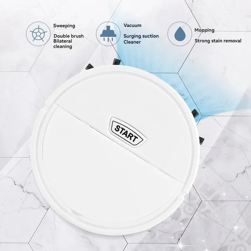 Xiaomi-miniaspiradora robótica automática 5 en 1 para personas perezosas, aspiradora inteligente, recargable por USB, máquina de barrido en seco y húmedo