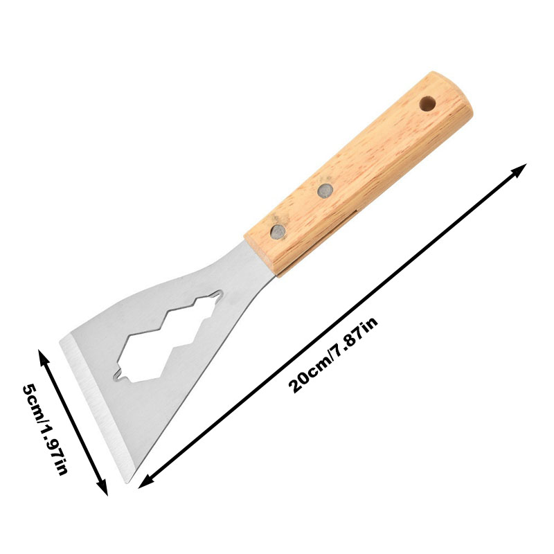 Multi-functional Shovel Long Handle Shovel Thickened Stainless Steel Kitchen Cleaning Tool Household Shovel for Scraping Dust