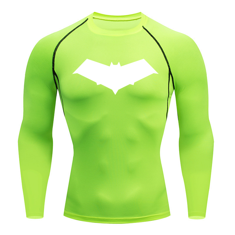 メンズ通気性コンプレッションシャツ,黒のランニングTシャツ,ジムスポーツトップ,速乾性,フィットネス,ボディービル服