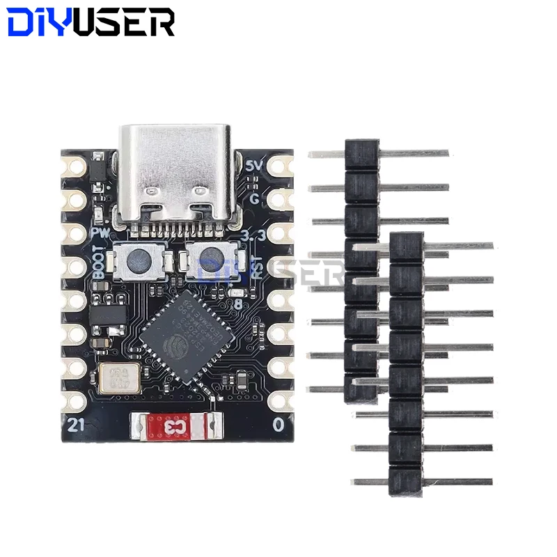 DIYUSER ESP32-C3 MINI Placa de desarrollo ESP32 SuperMini Placa de desarrollo ESP32-C3 MINI placa WiFi Bluetooth placa de expansión