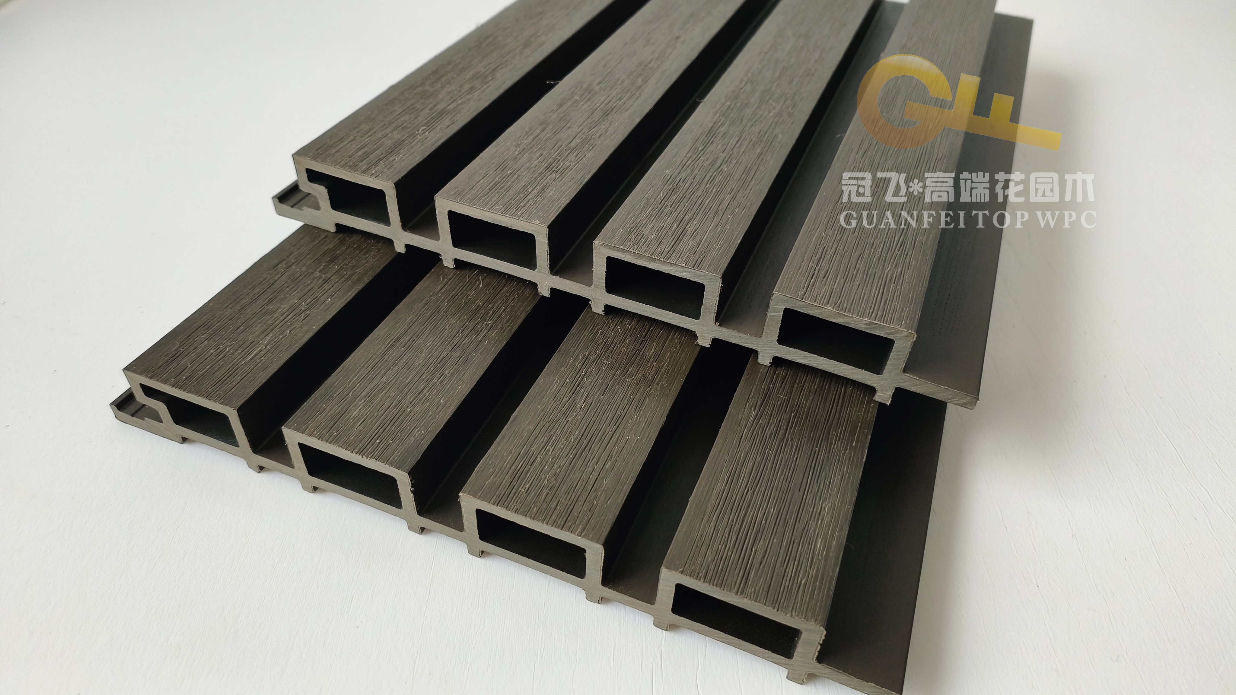 야외 벽 패널용 공동 압출 Wpc 그레이트 월 패널, 방수 쉬운 설치, 219*26mm