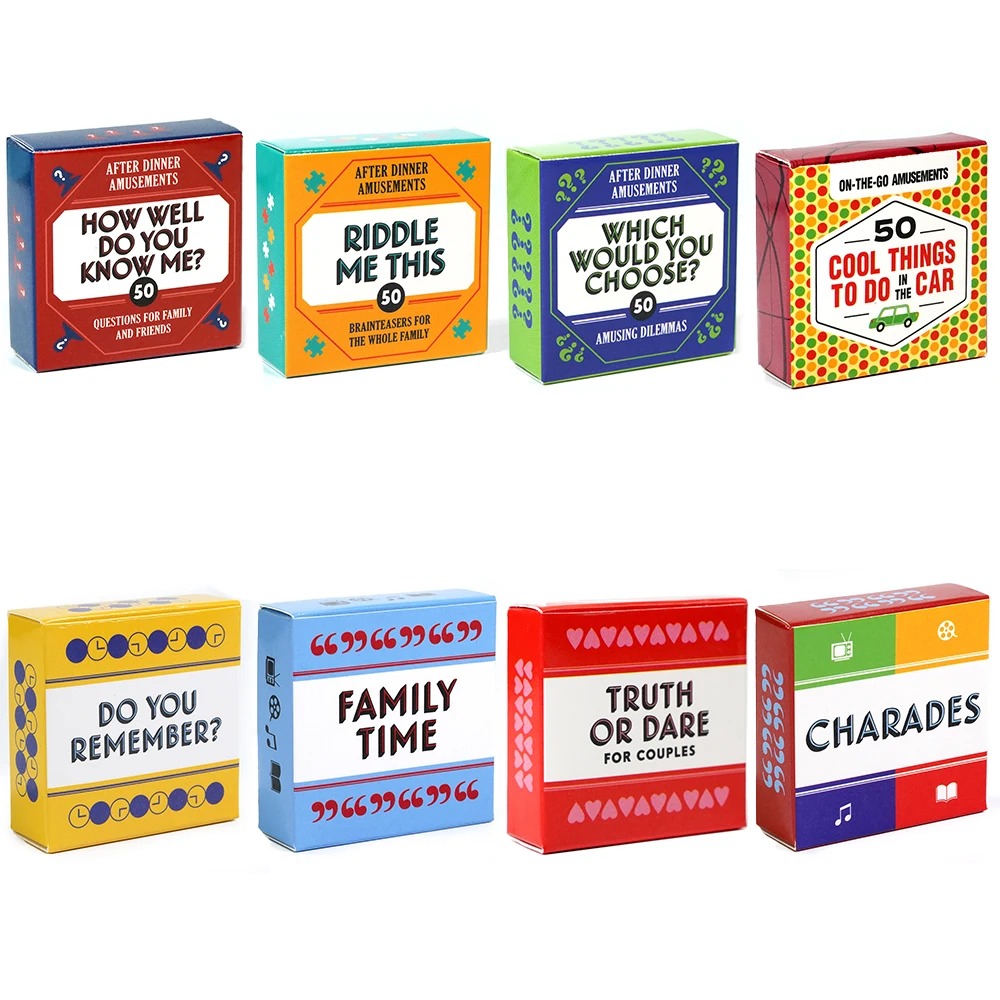 Mini-formaat kaartenspel na het diner amusement kaartspel voor familie en vrienden feest, Kerstmis Halloween Thanksgiving cadeau