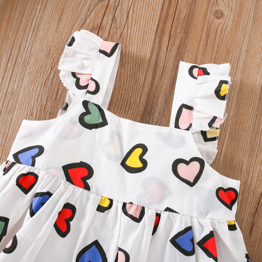 Vestito da neonata vestito estivo colorato da ragazza d'amore carino borsa a tracolla libellula vestito da bambina (0-3 anni)