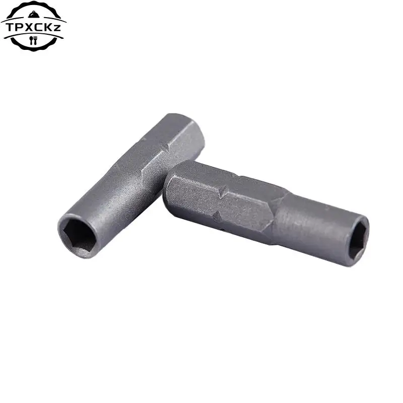1pc 6.35mm 1/4" Insert Bit Adapter To System 4mm Hex Shank Electric Screwdriver Tool Micro Bit Socket Adaptor Holder