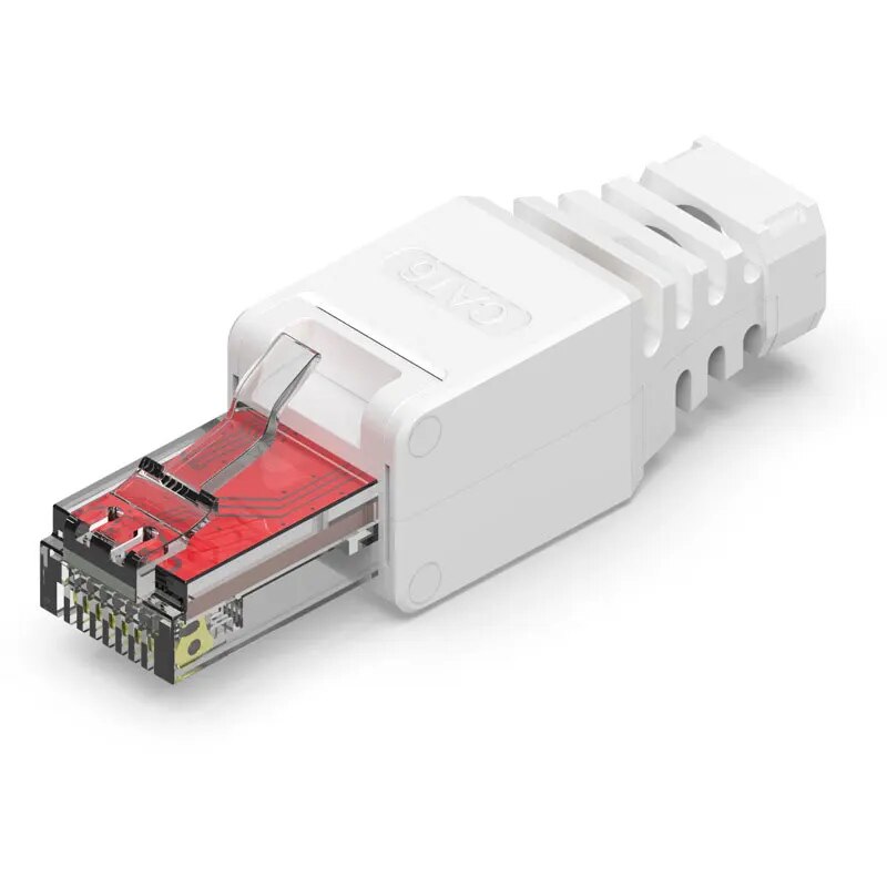 ZoeRax, 2 uds., conector RJ45 CAT6 gratis, enchufes de terminación Ethernet, Cable de 23AWG a 26AWG, instalación de enchufe de Internet sin herramientas