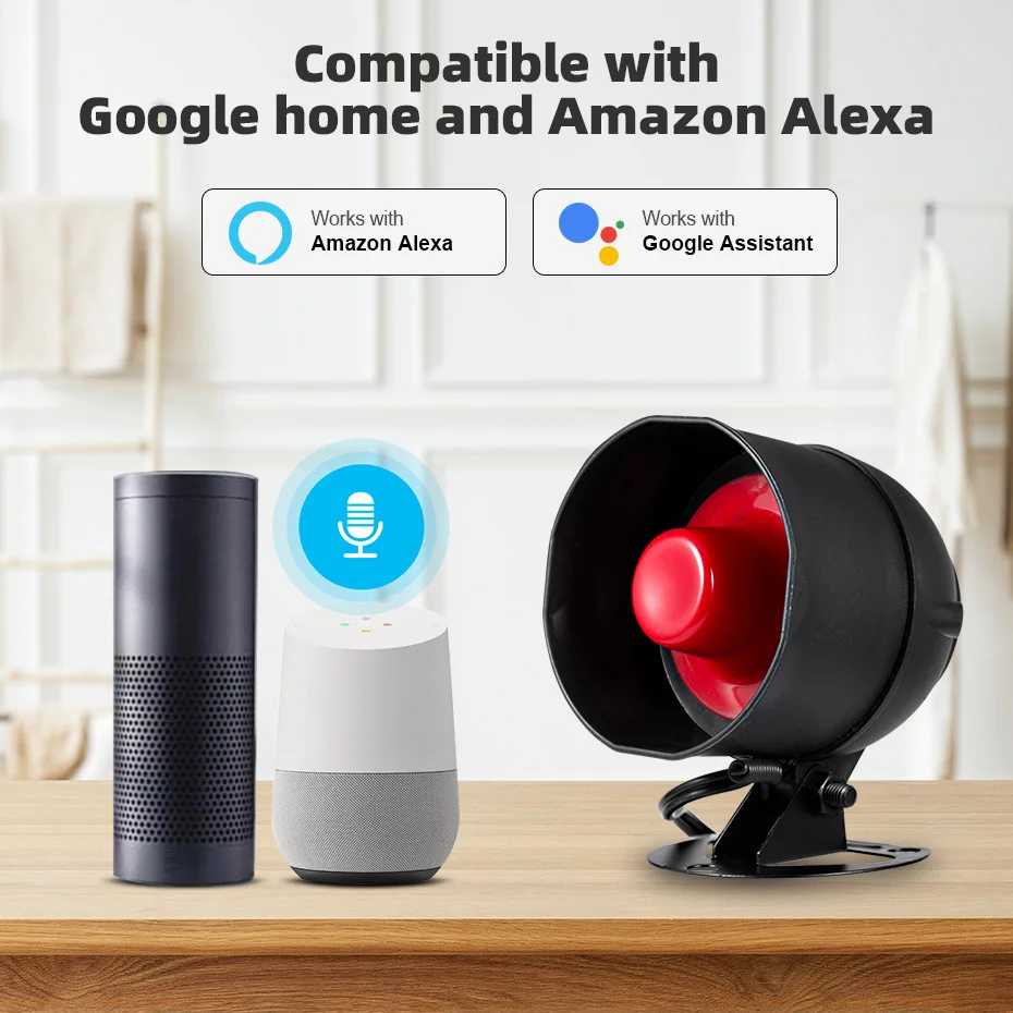KERUI Tuya Thông Minh WIFI Không Dây Hệ Thống Báo Động Hú Còi Nhà Trộm Phát Hiện Chuyển Động Cảm Biến Cửa Tuya Ứng Dụng Điều Khiển Từ Xa