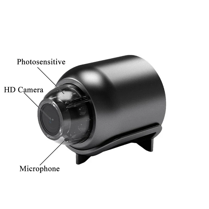 Mini kamera WiFi 1080P z noktowizorem HD, zdalne monitorowanie Home X5 dla dzieci, zwierząt domowych i bezpieczeństwa - idealny prezent