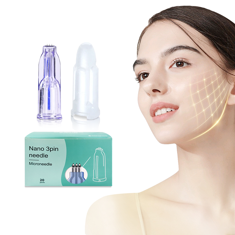 Nano Soft Microneedle 3pins 0,6/1,0/1,2/1,5 Care Sterile Single Packaged Crystal Multi Needle