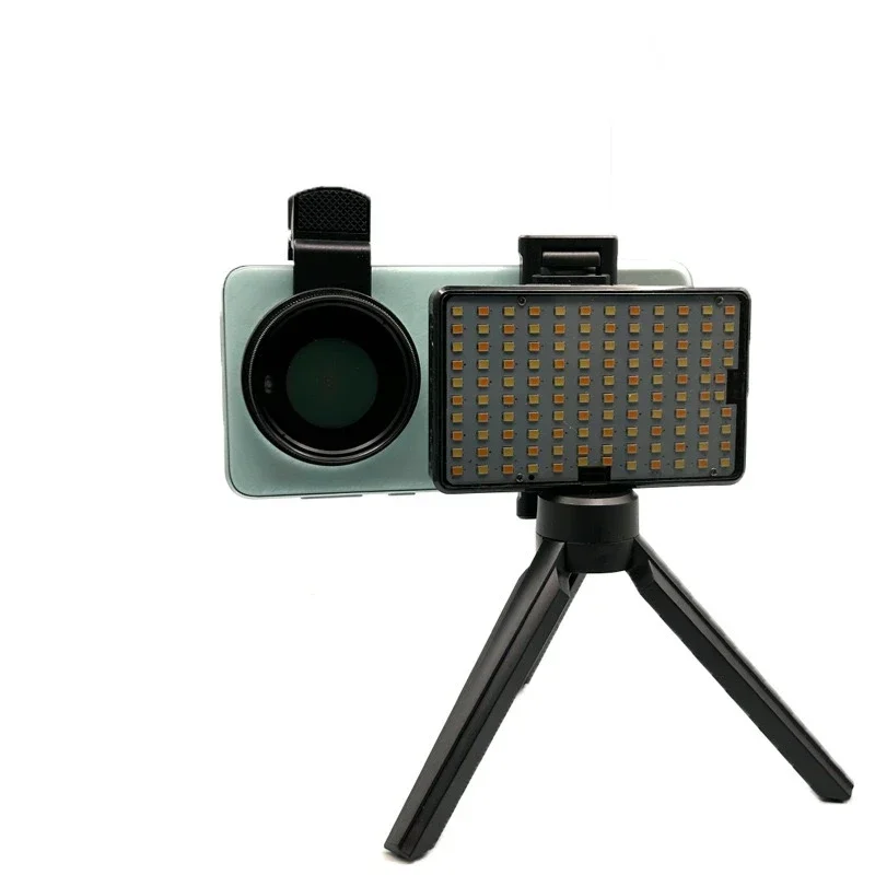 120 LED réduit la lumière de remplissage réfléchissante des tatouages avec 52mm Cpl pour lentille de téléphone portable filtre polarisant circulaire Compatible avec tout téléphone