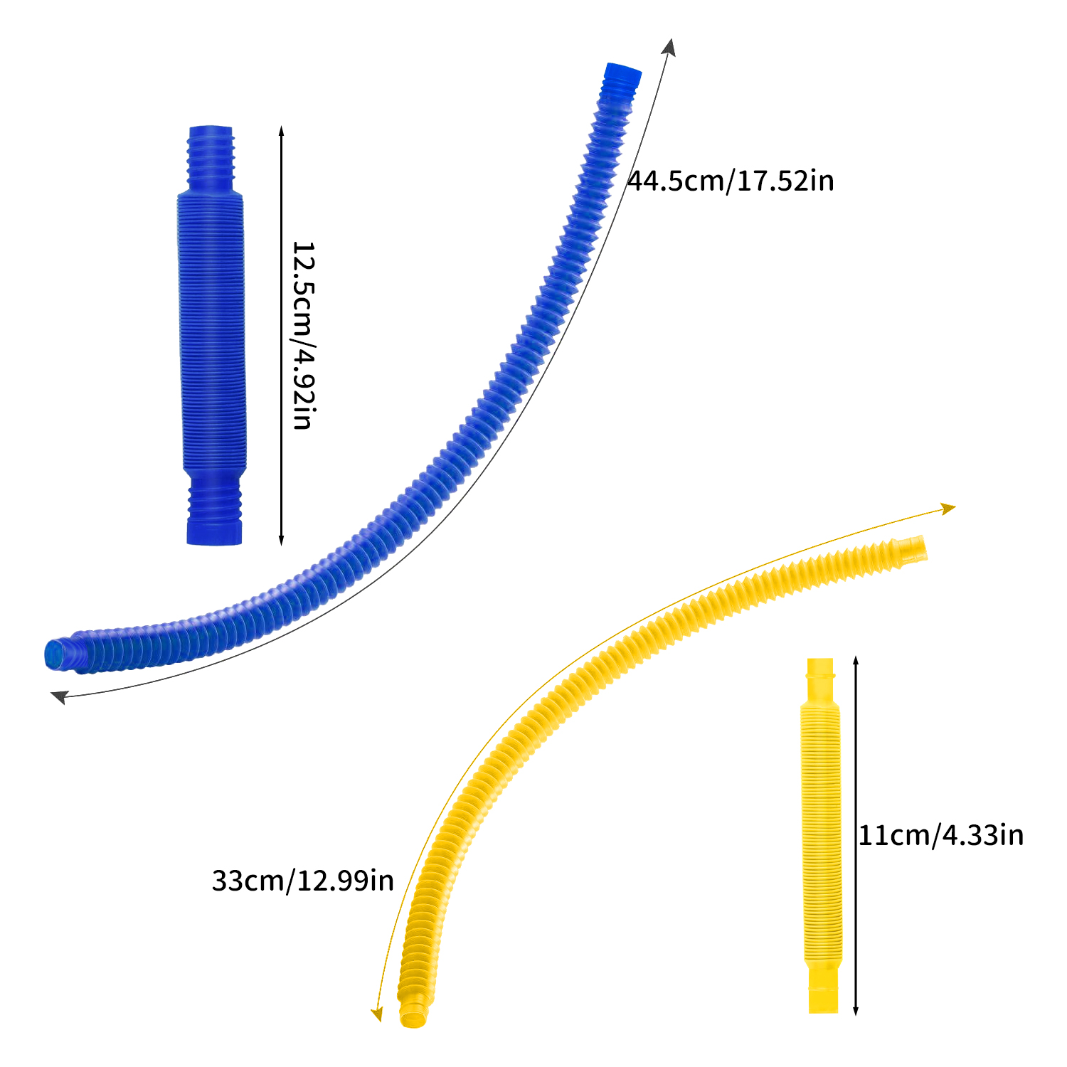 10/20/30PCS สีสัน Pop Tube Rainbow Fidget ของเล่น Telescopic Tube ความเครียดบรรเทาของเล่นพลาสติกยืดท่อ Decompression ของเล่นของขวัญ
