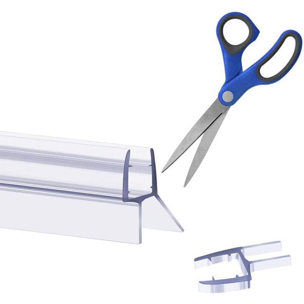 2Pcs Shower Door Seal Bath Shower Strip Seal Or Screens Doors 4-6mm Glass Seals Gaps Home Improvement