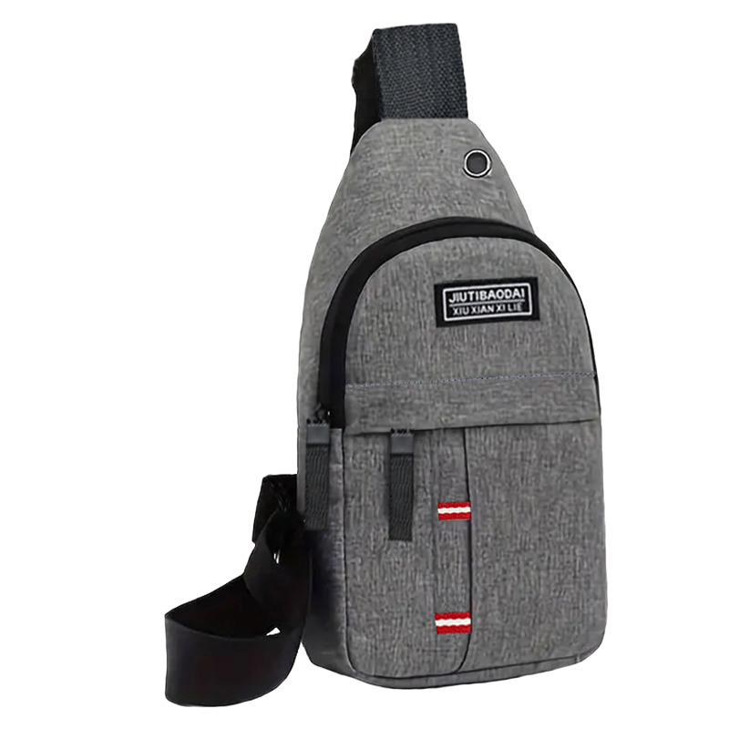 Bolsos de peito ajustáveis masculinos e femininos, bolsos de peito de tecido Oxford cruzado diagonal de ombro único