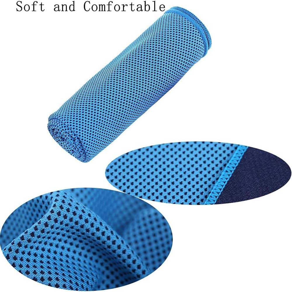 Juego de toallas refrescantes deportivas de secado rápido, toalla absorbente de poliéster para el sudor, adecuada para Yoga, Golf, natación, Fitness, Camping