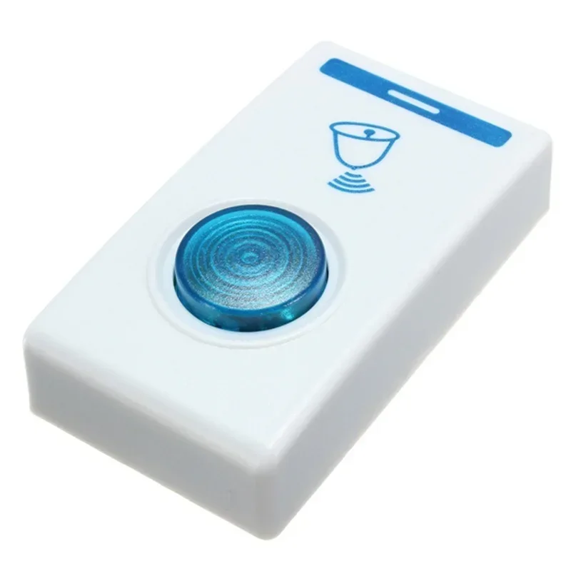 Wireless Doorbell LED 2 ปุ่ม 3 ตัวรับสัญญาณแบตเตอรี่ 32 เพลงปรับแต่งแหวนรีโมทคอนโทรล Home Security 100M ประตู Bell ประตู
