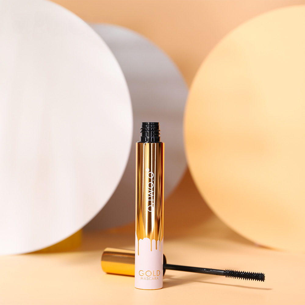 Máscara 3D para alargar pestañas negras, extensión de pestañas, cepillo para pestañas, maquillaje de belleza, máscara de Color dorado de larga duración