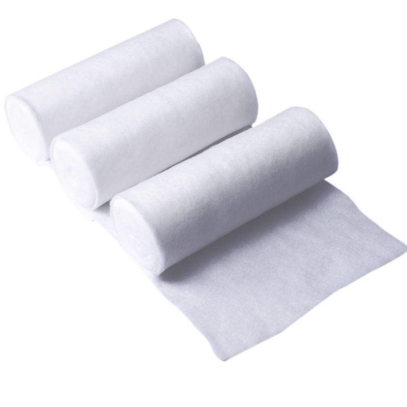 Rollo de algodón con revestimiento de yeso médico, vendaje de yeso POP, relleno ortopédico fundido, escamas de algodón puro para fijación ortopédica