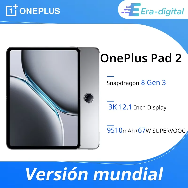 Globale Version oneplus pad 2 Tablet 12GB 256GB Snapdragon 8 Gen 3 Chipsatz 3k 12 Zoll Display 9510mAh Akku