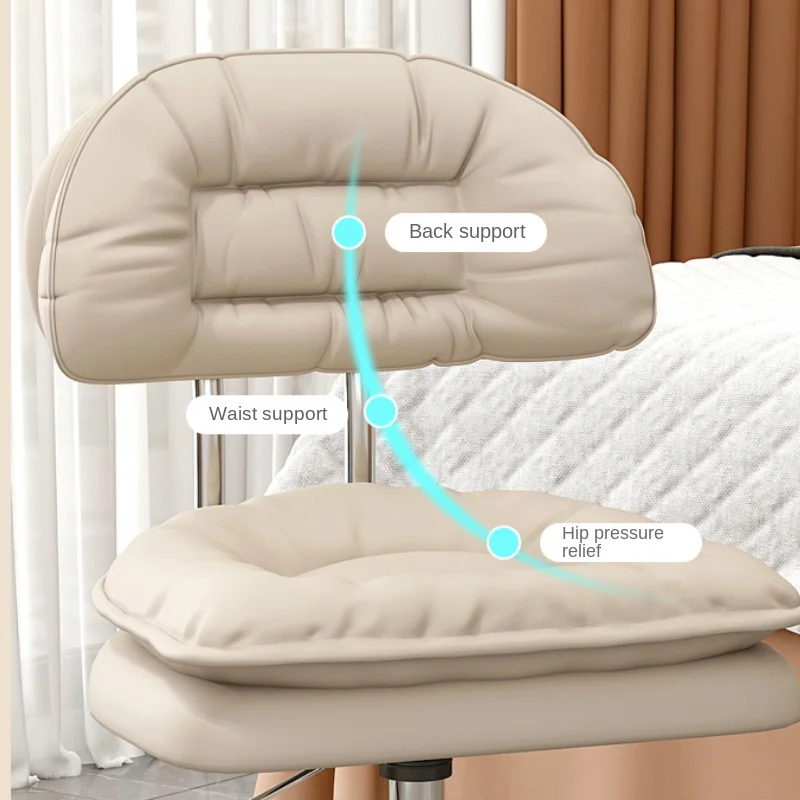 Chaise de bar de salon de beauté, tabouret haut avec dossier, services de manucure des cils, tabouret de maquillage, conception spéciale