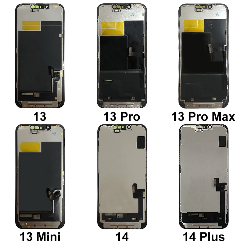 CALIENTO AAA + OLED para iPhone X XR XS pantalla 3D Digitalizador de pantalla táctil para 11 Pro 12 Mini 13 Pro Max 14 Plus pieza de repuesto LCD