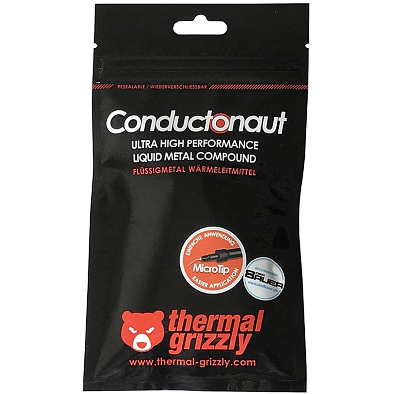 Thermal Grizzly Conductonaut 73W/mk High Thermal Conductivity Liquid Metal Thermal Paste for Cooling The CPU GPU