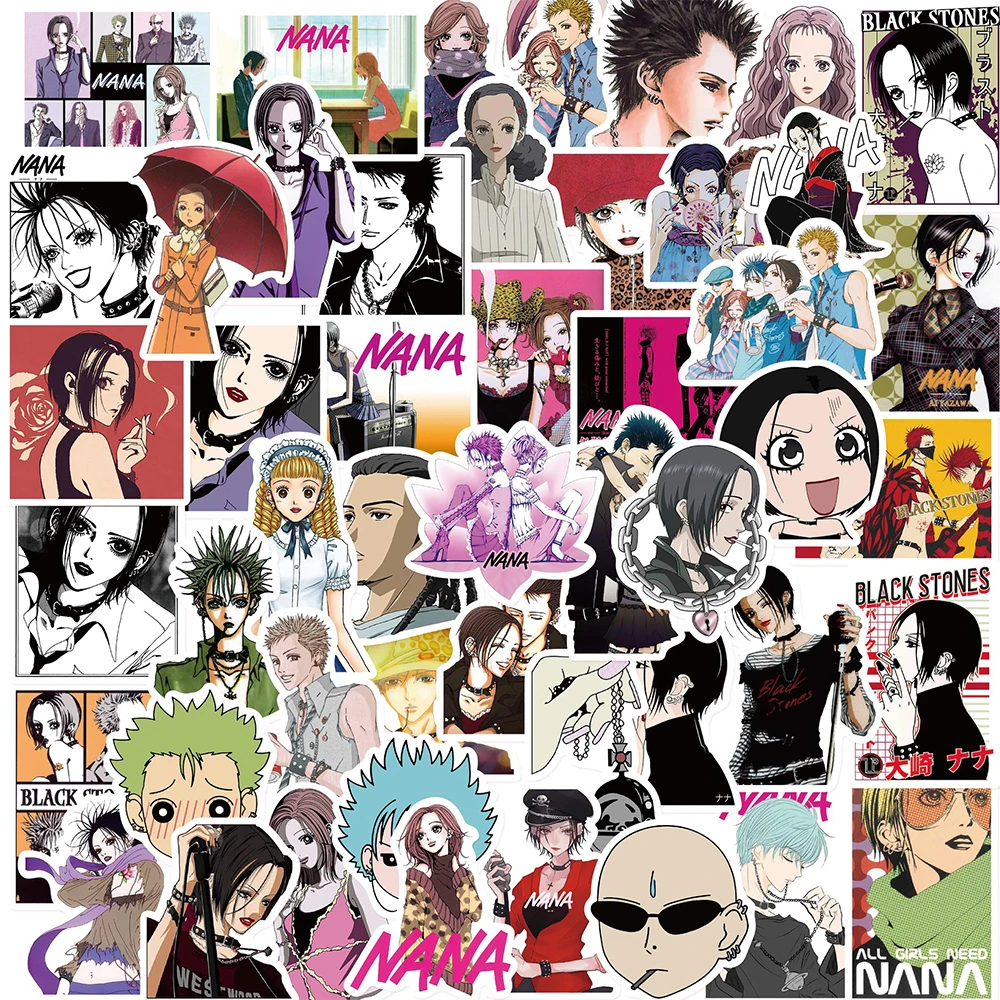10/30/50pcs Giapponese Manga NANA Del Fumetto Adesivi Cool Anime Decalcomanie Giocattolo Del Capretto FAI DA TE Computer Portatile Valigia Auto PVC Graffiti adesivo