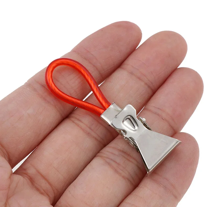 10 Chiếc Quần Áo Chốt Thép Không Gỉ Clothespins Nhiều Màu Sắc Giặt Trà Khăn Treo Kẹp Vòng Bếp Phòng Tắm