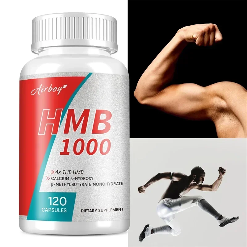 HMB Penguat Energi Pria - Kebugaran, Pembentukan Otot, Mempromosikan Pertumbuhan Otot, Menghambat Penguraian Protein