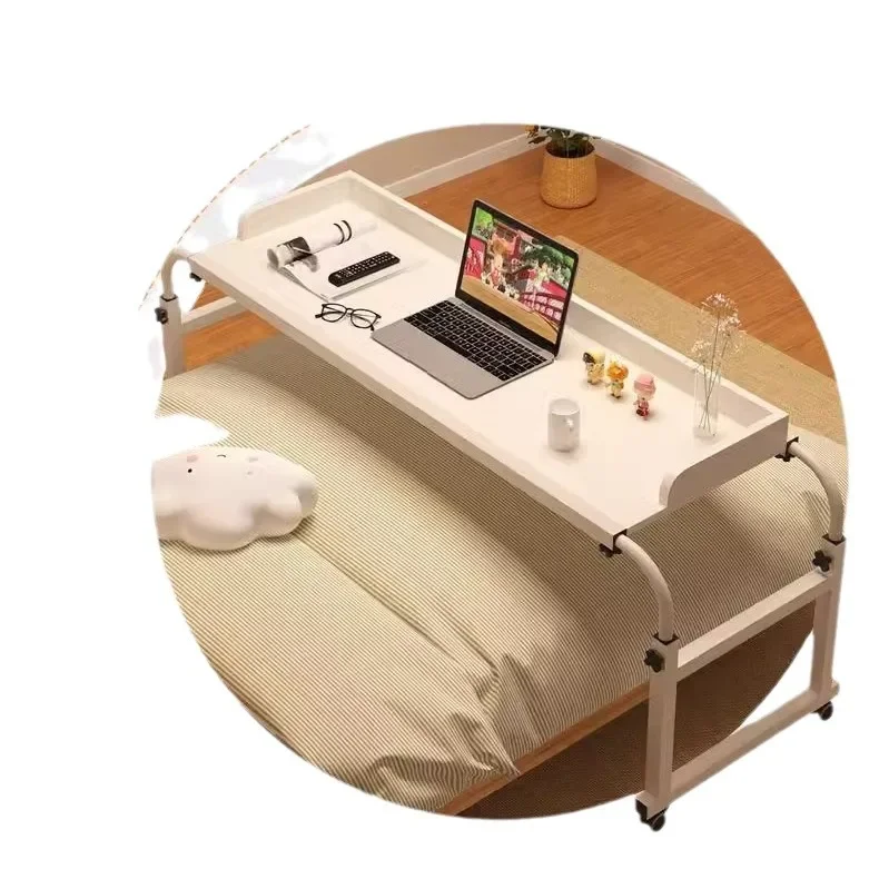 Bed Small Table 120*40cm Wholesale Bedroom Lazy Cross Bed Table Liftable Student Study Table Removable Study Desk