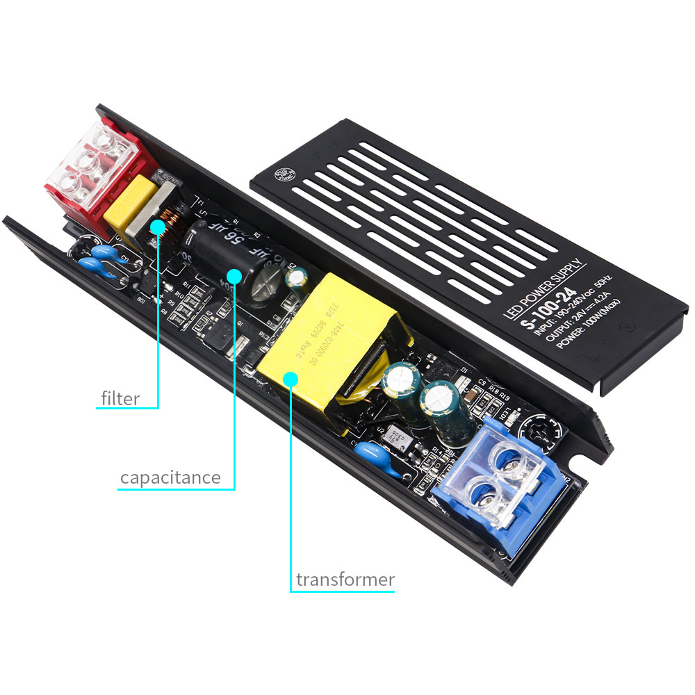 LED 電源照明変圧器 60 ワット 100 ワット 200 ワット 300 ワット 400 ワット 500 ワット AC190-240V アダプタドライバ Led ストリップライト DC12V/24V