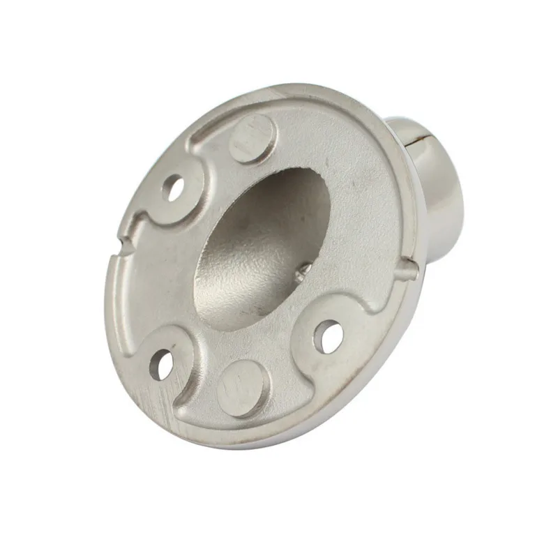 7/8' oder 1' 22mm/25mm Rohr Rohr Marine 316 Edelstahl Deck Handlauf Schiene Fitting Stütze Runde Basis montieren Boot Zubehör