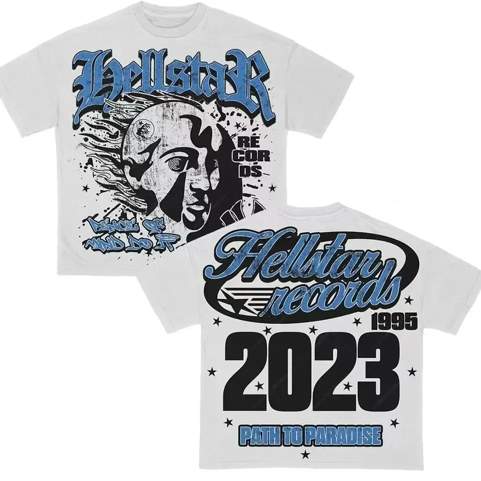 Gothic ฤดูร้อนใหม่ใหม่ Tapout TShirt ผู้หญิงบุรุษผ้าฝ้ายพิมพ์แขนสั้น Y2k Punk รอบคอ Retro Casual Niche unisex