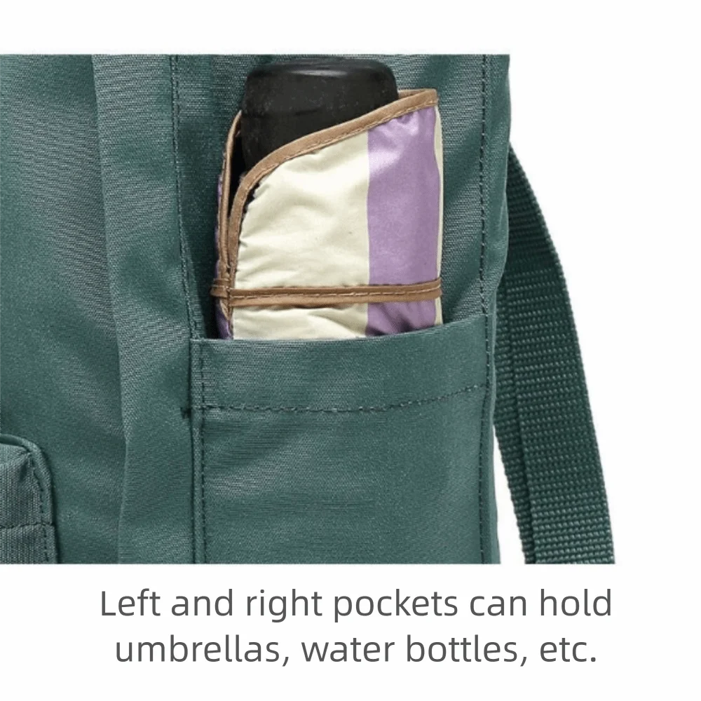 Nylon Material Unisex Backpack Large Capacity Top Buckle Travel Backpack Three-Use Design Waterproof Mountaineering Backpack
