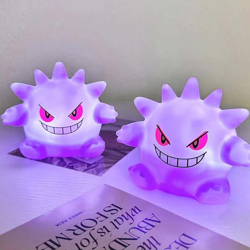 ไฟกลางคืนรูปโปเกมอนเรืองแสง Pikachu gengar Charizard Psyduck Squirtle น่ารักน่ารักน่ารักน่ารักสัตว์หัวเตียงโคมไฟของขวัญสำหรับเด็ก