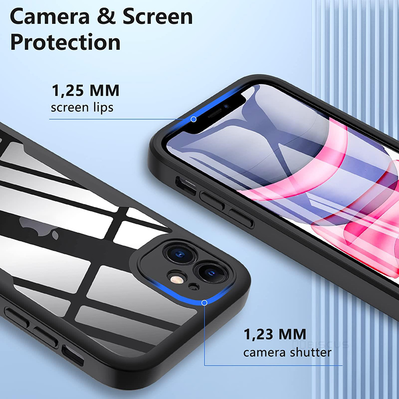 Funda protectora de cuerpo completo 360 para iPhone 15 14 13 12 11 Pro Max X XR 7 8 Plus SE 2020 cubierta frontal a prueba de golpes