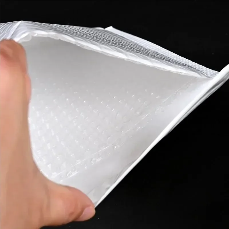50/10Pcs ฟองซองโฟมสีขาวจัดส่งกระเป๋า POLY Bubble Mailers Pad Self Seal บรรจุกระเป๋าสําหรับนิตยสาร 11 ซม.15 ซม.23 ซม.