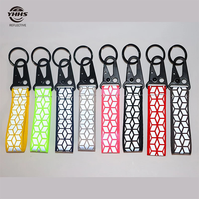 Khả Năng Hiển Thị Cao Phản Quang KeychainsTraffic An Toàn Bút Phản Quang Mặt Dây Chuyền Cho Ban Đêm Đi Xe Đạp Túi Phụ Kiện Ô Tô Keyrings 10Cm