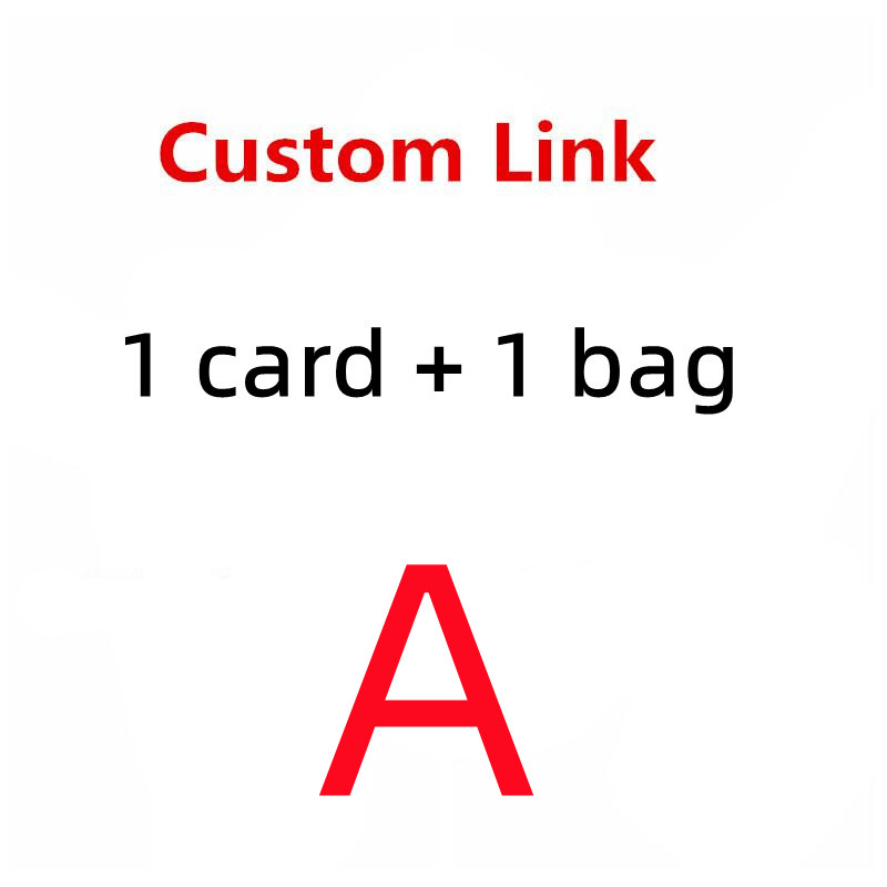 Link personalizado 1 pces saco + 1 pces cartão