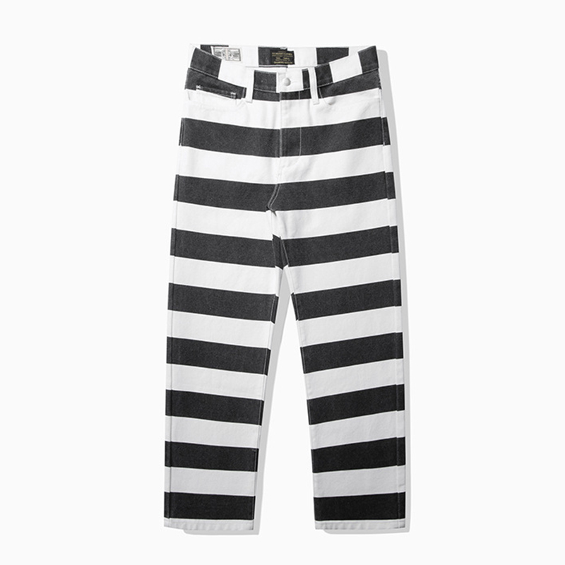 [24 horas de envío rápido] pantalones de lona gruesos a rayas de algodón pesado de alta calidad de 16oz para hombre, pantalones Cargo rectos informales duraderos