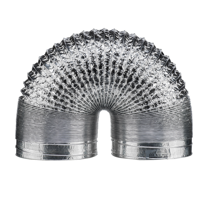 80/100/120/150/200 มม.เข้ารหัสอลูมิเนียมฟอยล์ระบายอากาศท่อปรับขนาดได้ควันหลอดห้องครัว Outlet ห้องน้ําไอเสียท่อพัดลม