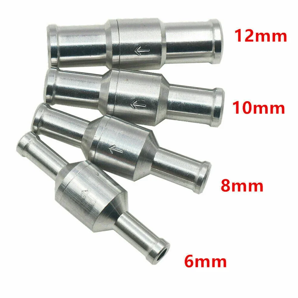 1pcs Non-Return Valve 6-12mm Inline Way Non-Return Check Valve Valves Valve Parts Auminium Fuel Water Gas Air Vacuum