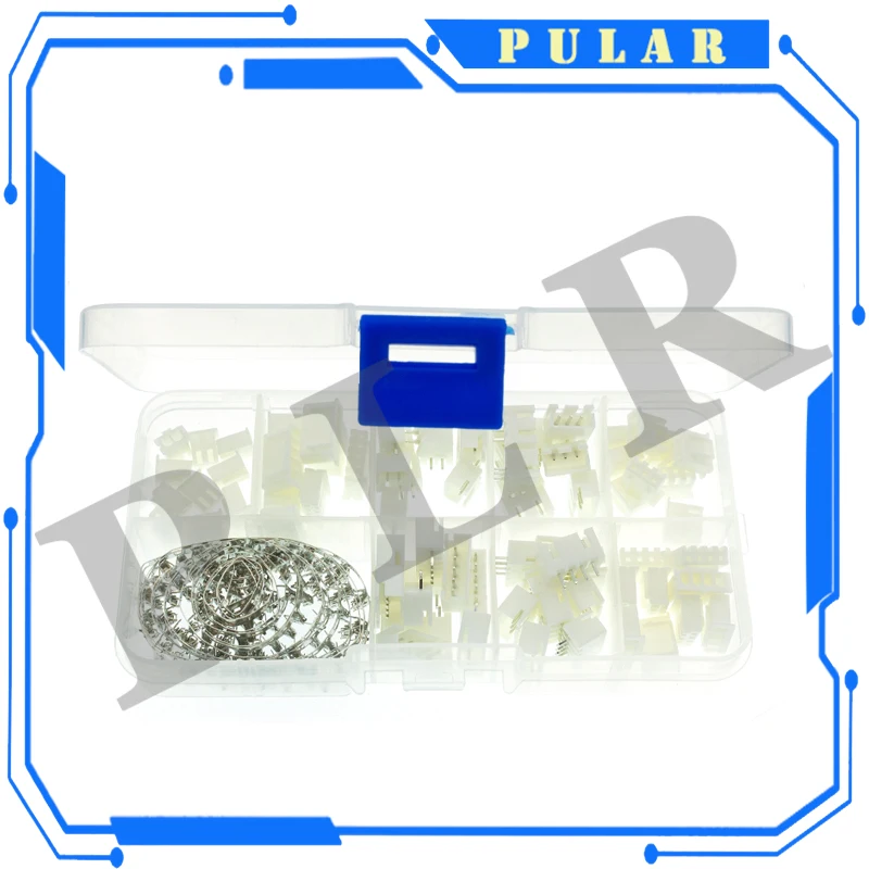 230 piezas 2/3/4/5p Kit de terminales de pines macho y hembra cabezal de carcasa PLR JST XH-2.54 adaptador de conectores de 4 valores