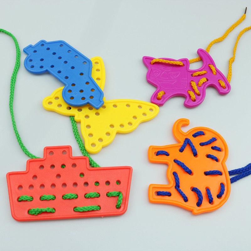 糸通しおもちゃ モンテッソーリ教育 微細運動能力開発 教室用品 Regalos Cumpleaños Niños Para Invitados