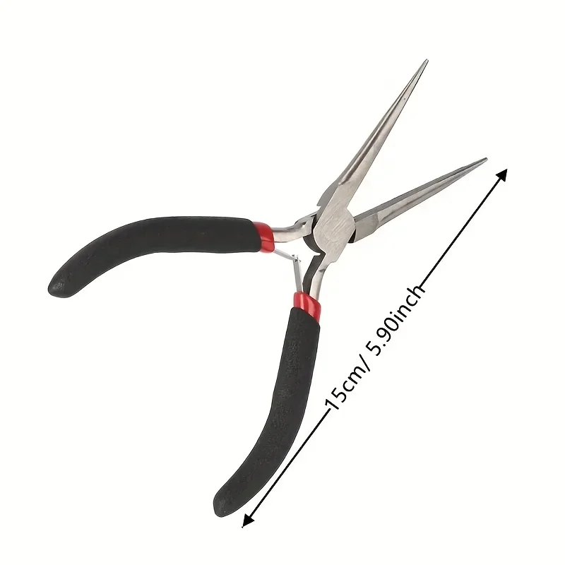 Multi tool 1PC Long Nose Plier Needle Nose Plier Forceps Repair Hand Tool