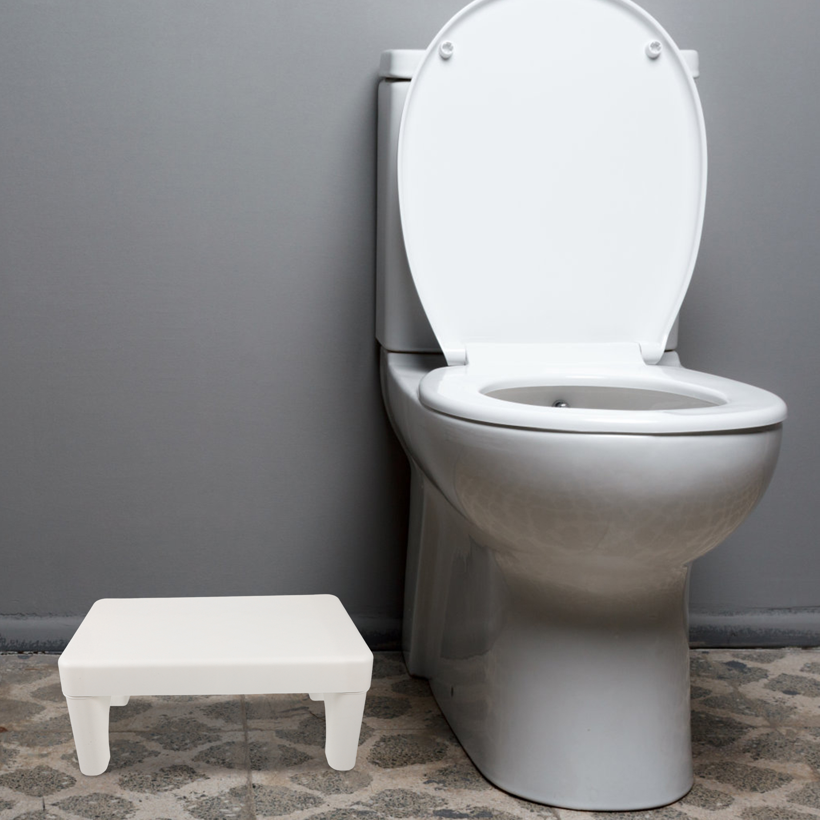 Potty Stool for Adults Toilet Step Stool Bathroom Squatting Comfortable Size Improve Everyday Toilet Experience