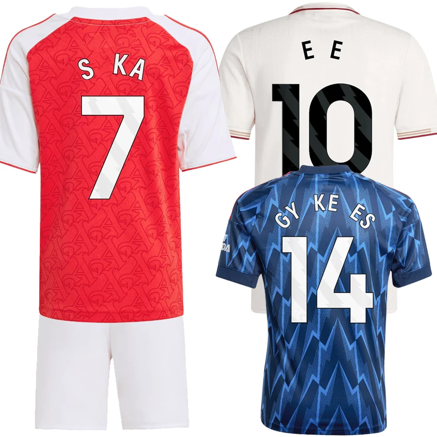 25 26 ArsenalEs Koszulka dla dorosłych zestaw sportowy dla dzieci 2025 2026 ArsenalEs Koszulka dla dorosłych zestaw dla dzieci