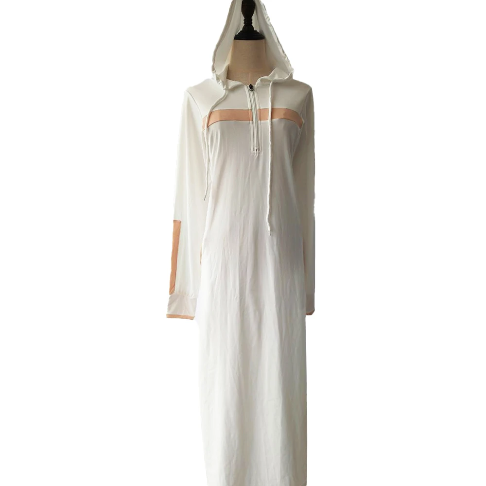 Tops masculinos muçulmano médio oriente islâmico árabe roupas soltas listrado manga longa bolsos com cordão comprimento total com capuz robe
